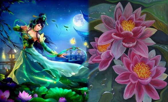 От прикосновения её ножек расцветали лотосы /из доступного фонда Яндекс.Картинки/