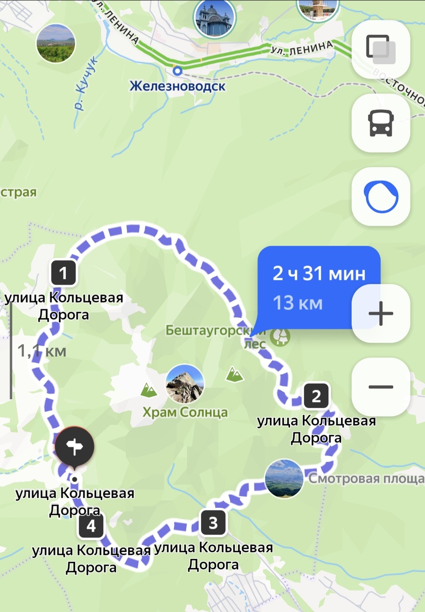 Схема маршрута