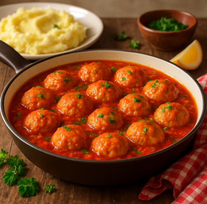 Рыбные тефтели в томатном соусе кухни мира с Дарикой