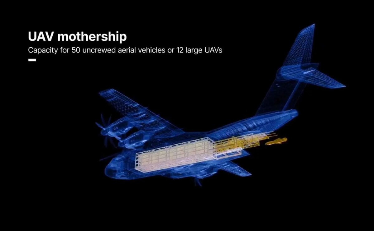 Airbus переоборудует транспортный самолет A400M в пусковую установку беспилотников для поддержки дальних ударов. Фото: Airbus