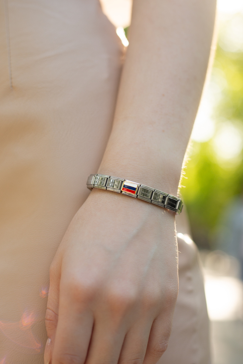 При желании весь браслет можно пересобрать из кастомных звеньев