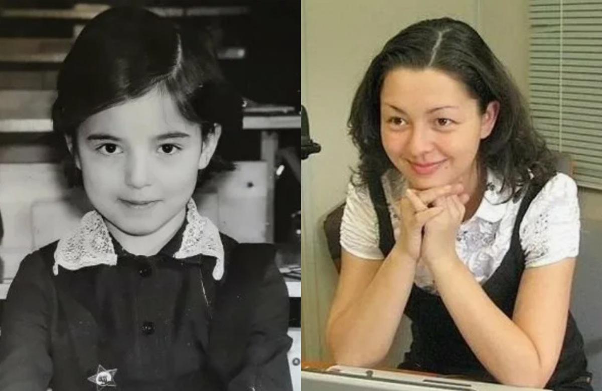 на фото Марина Кравец в детстве и юности