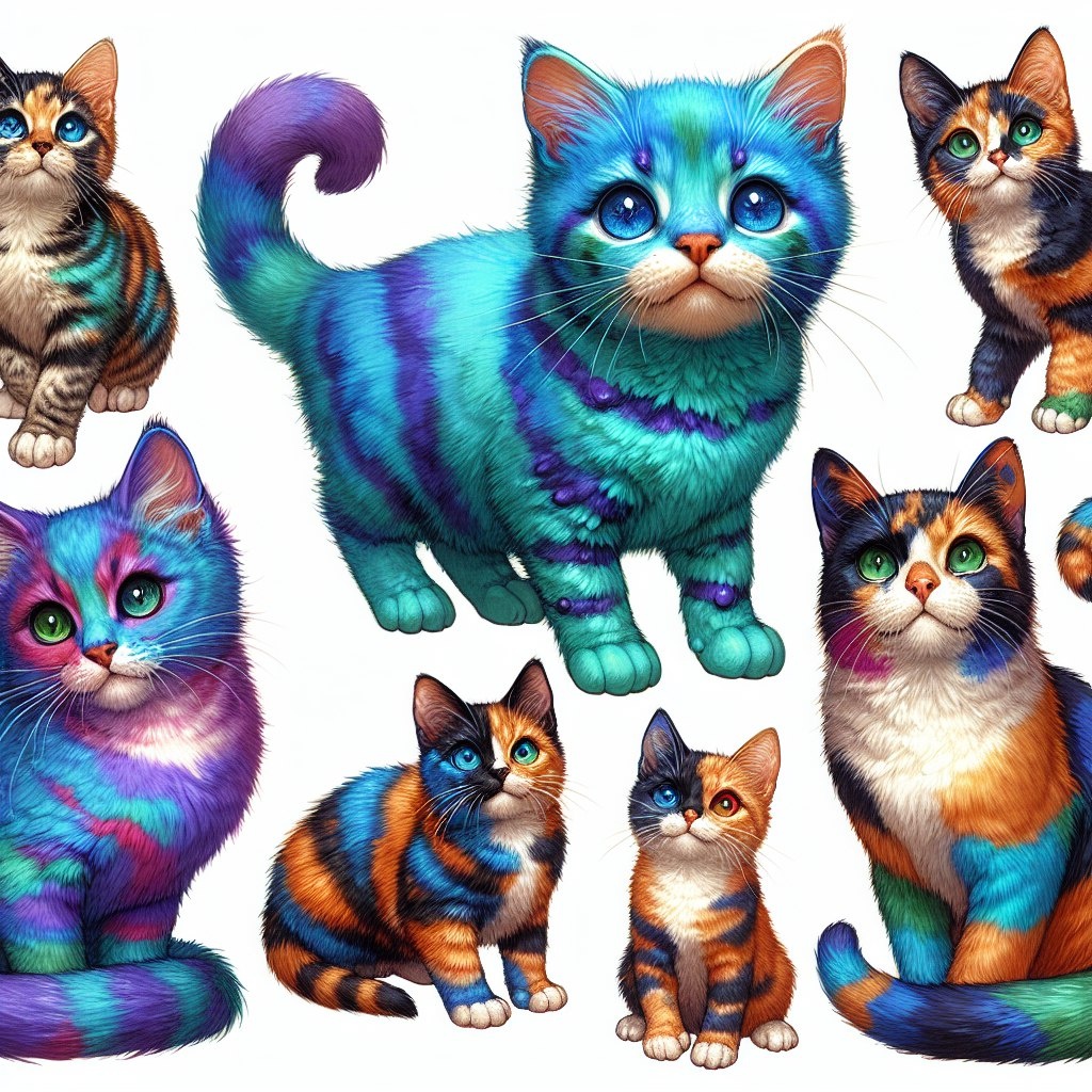 Кошки во сне могут быть и нестандартных цветов