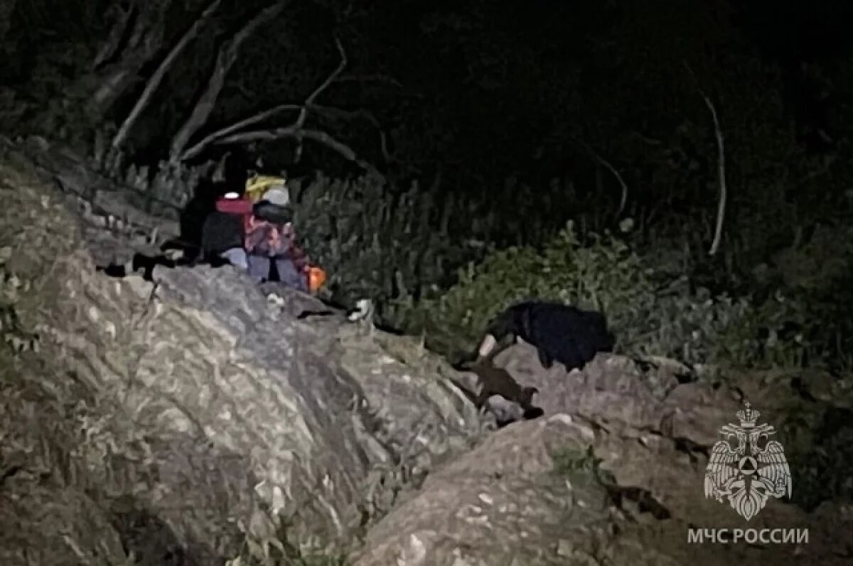    На Никольской сопке в Петропавловске застряли два молодых «скалолаза»