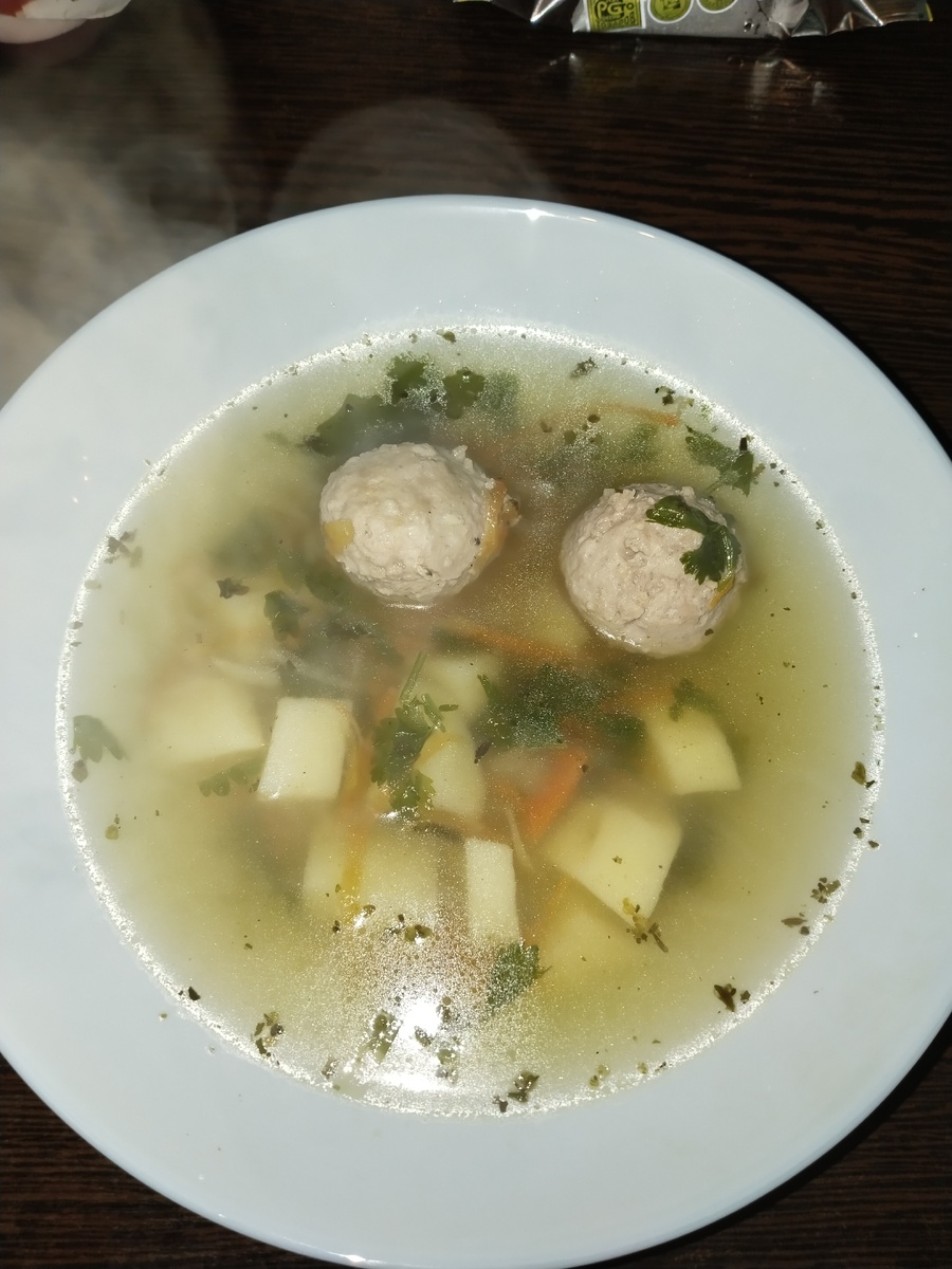 Суп с фрикадельками