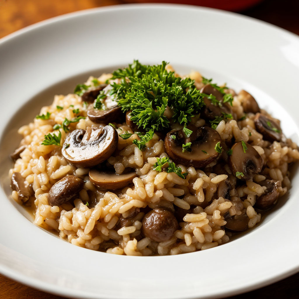 Ризотто с шампиньонами