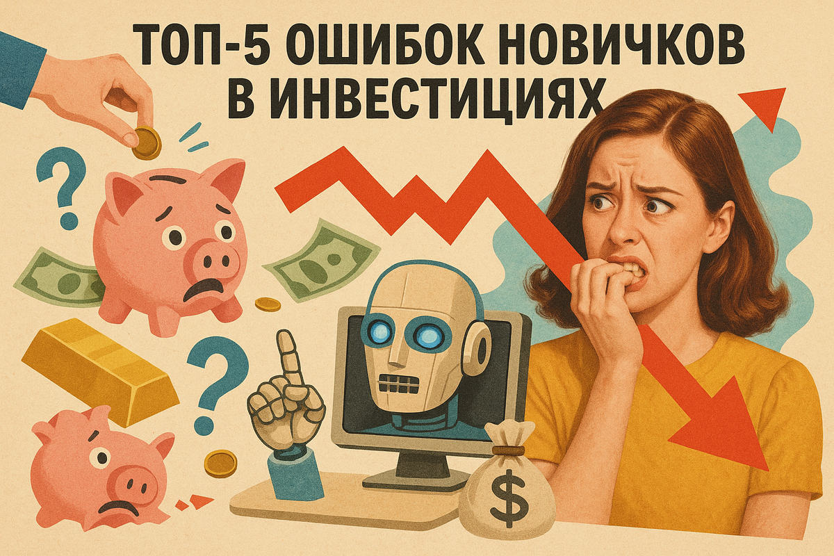 Топ-5 ошибок новичков в инвестициях и как их избежать с помощью ИИ
