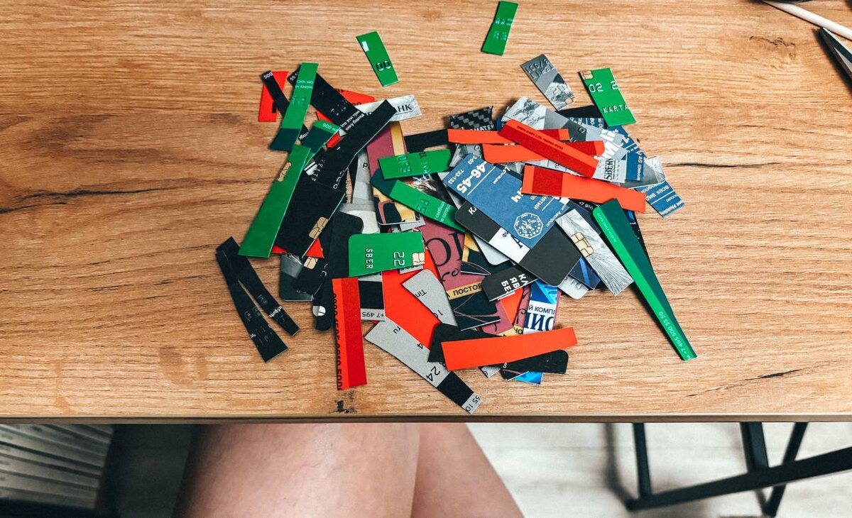 Порезала ненужное и нужное