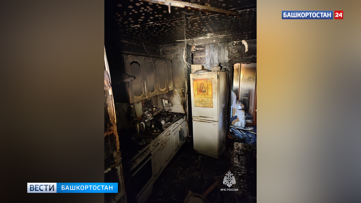    При пожаре в Нефтекамске в Башкортостане погибла пожилая женщина