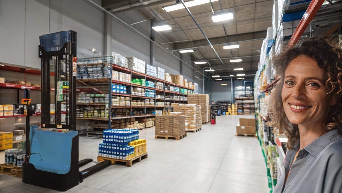 Приобрести самоходный штабелер для склада, производства и магазина - КИИТ