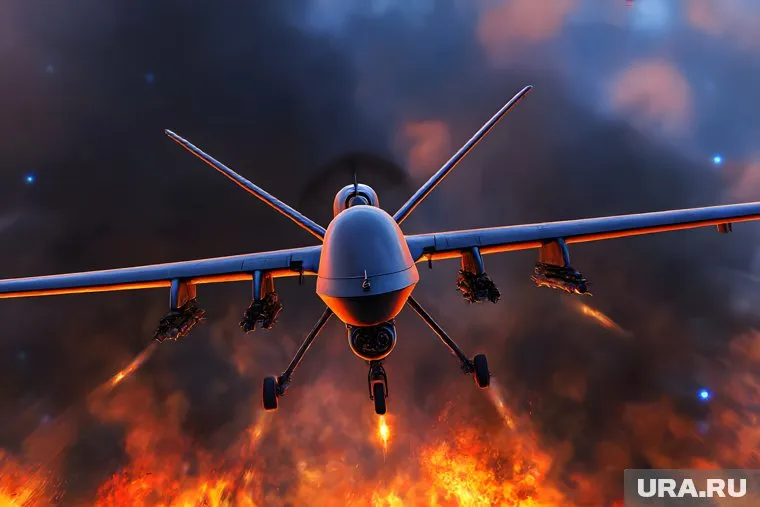 Загорелся одноэтажный дом после атаки БПЛА ВСУ в Курской области, сообщил Хинштейн
Фото: Создано в Midjourney © URA.RU