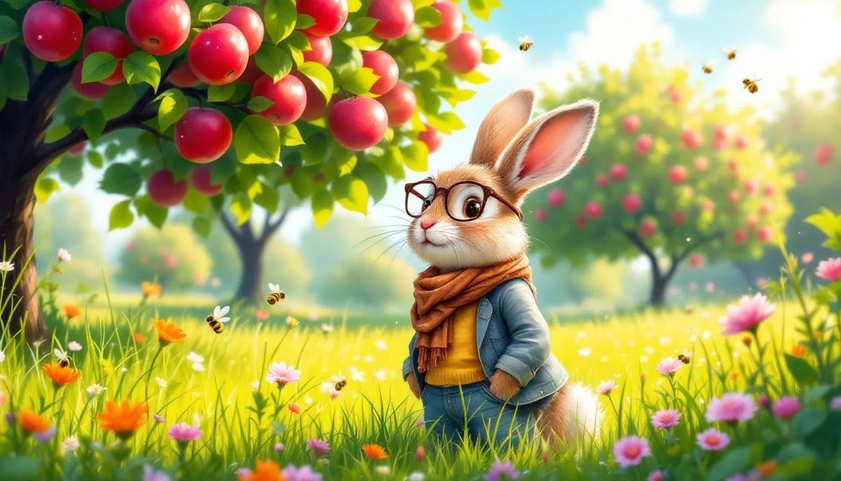 Папа Заяц на лужайке