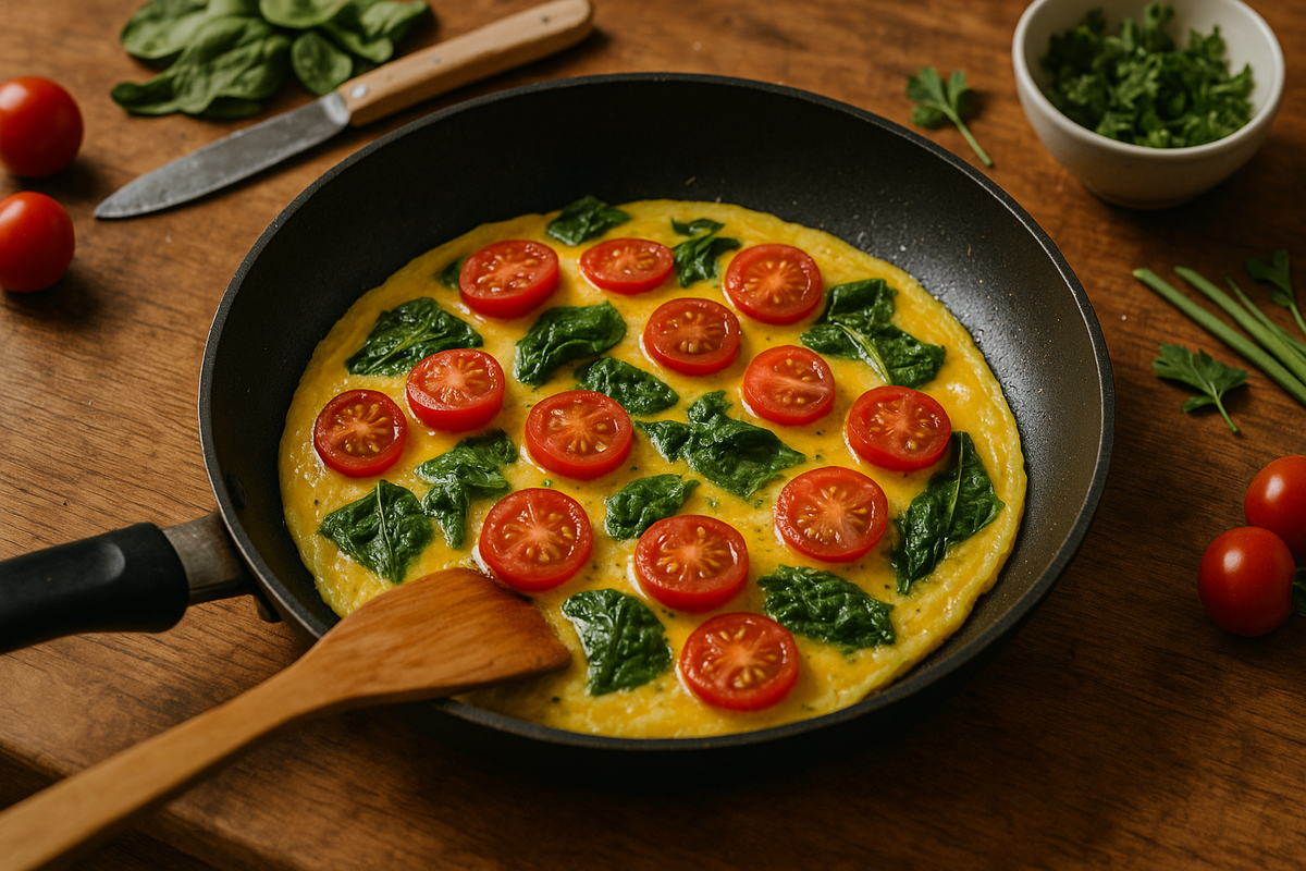 Омлет с овощами