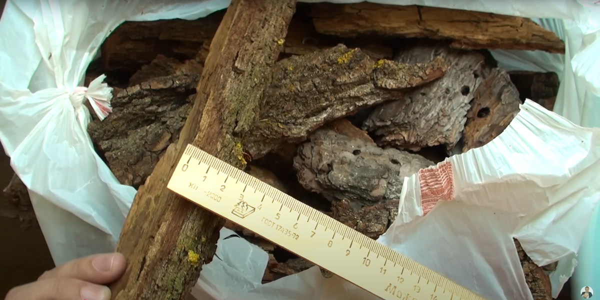 собранная кора для орхидей 