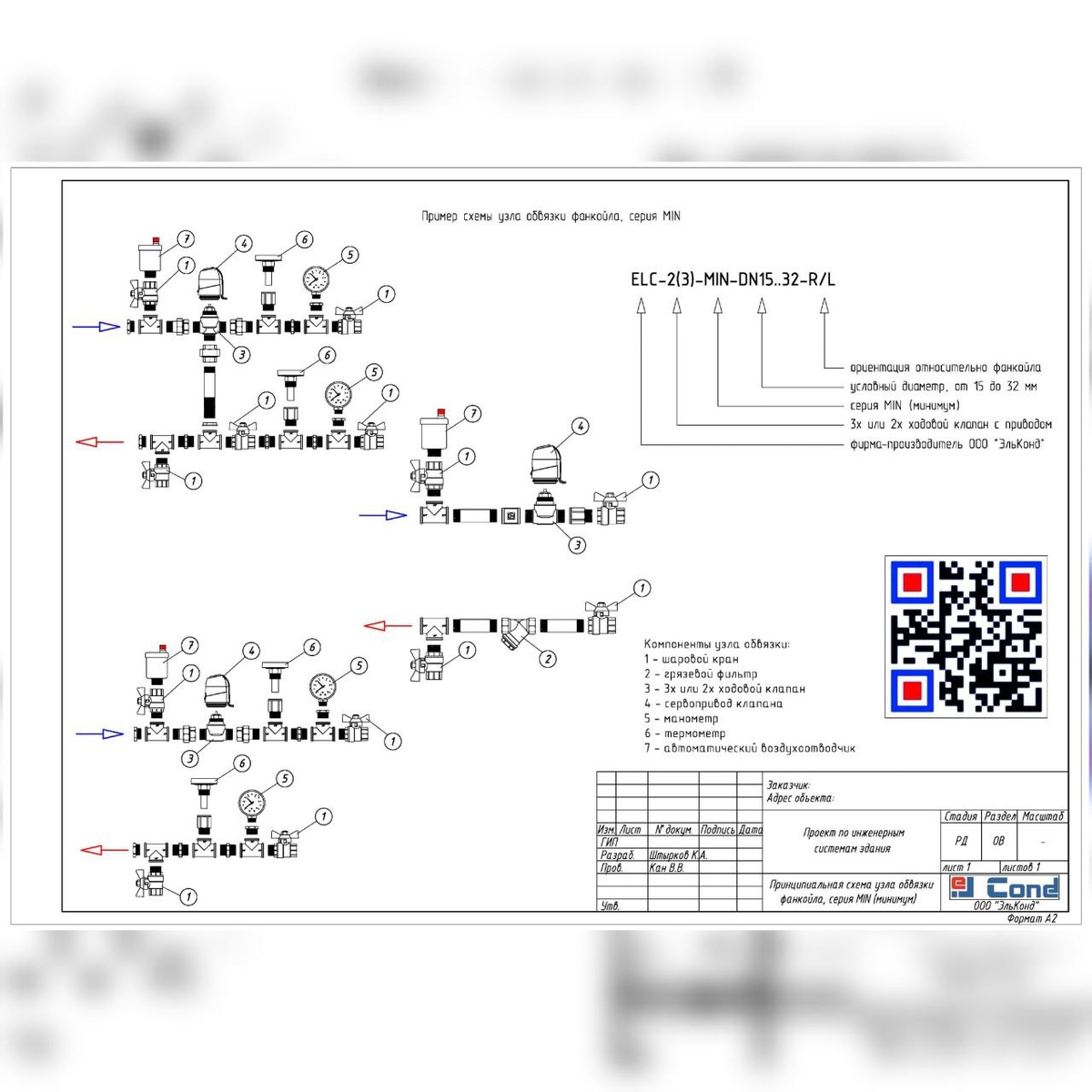 В нашем техническом отделе разрабатывают также индивидуальные узлы обвязки для фанкойлов, приточных установок, тепловых завес и ИТП.
