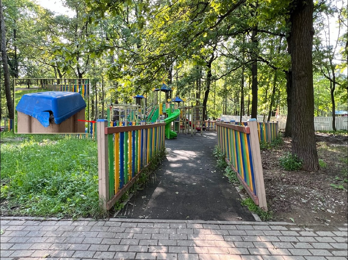 Вход на площадку со стороны ул. Юннатов. Фото автора.