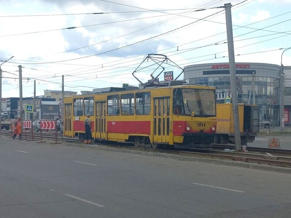    Движение трамваев на ул. Попова. Источник: barnaul.org
