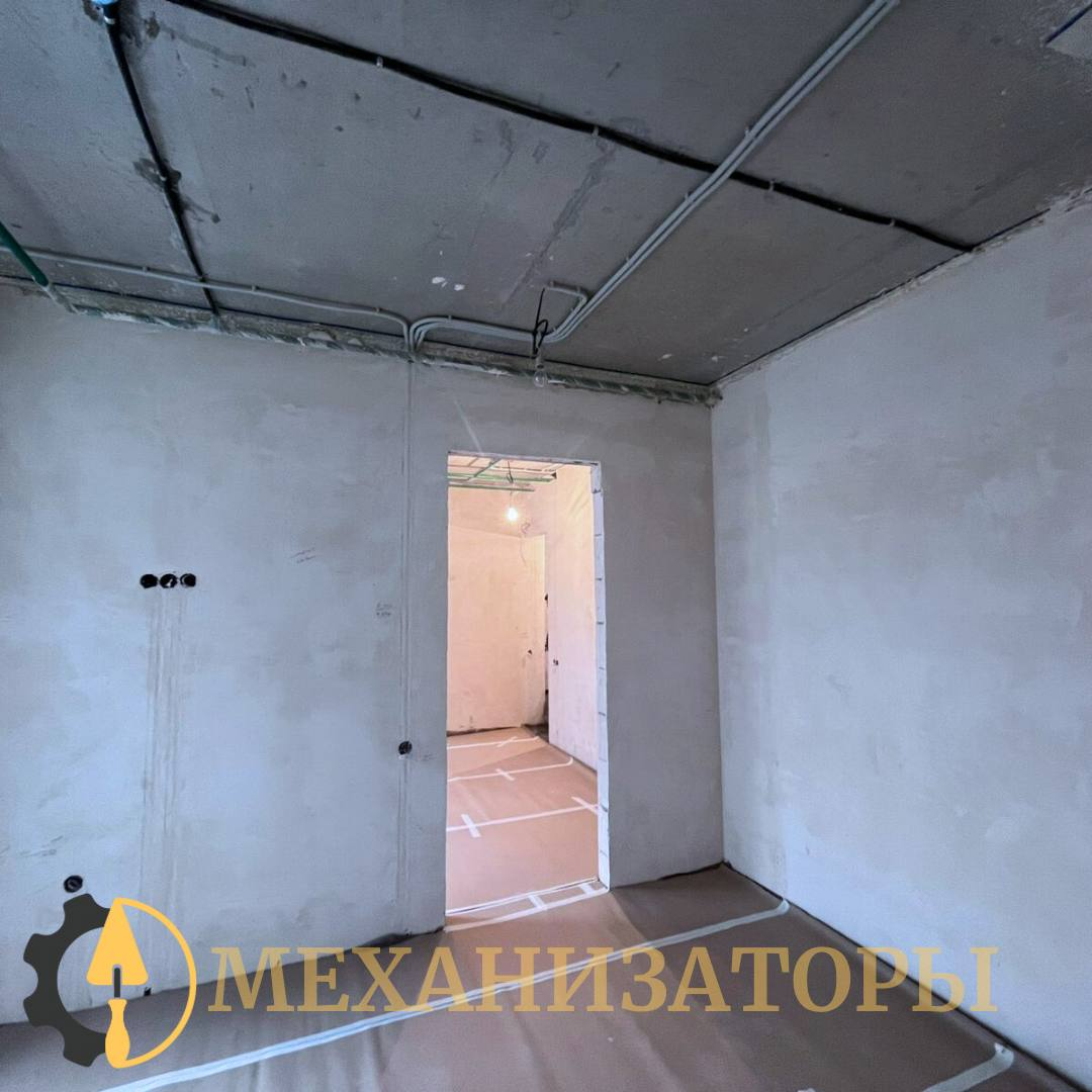 На фото: безупречная работа нашей компании. Отделка выполнена механизированным способом