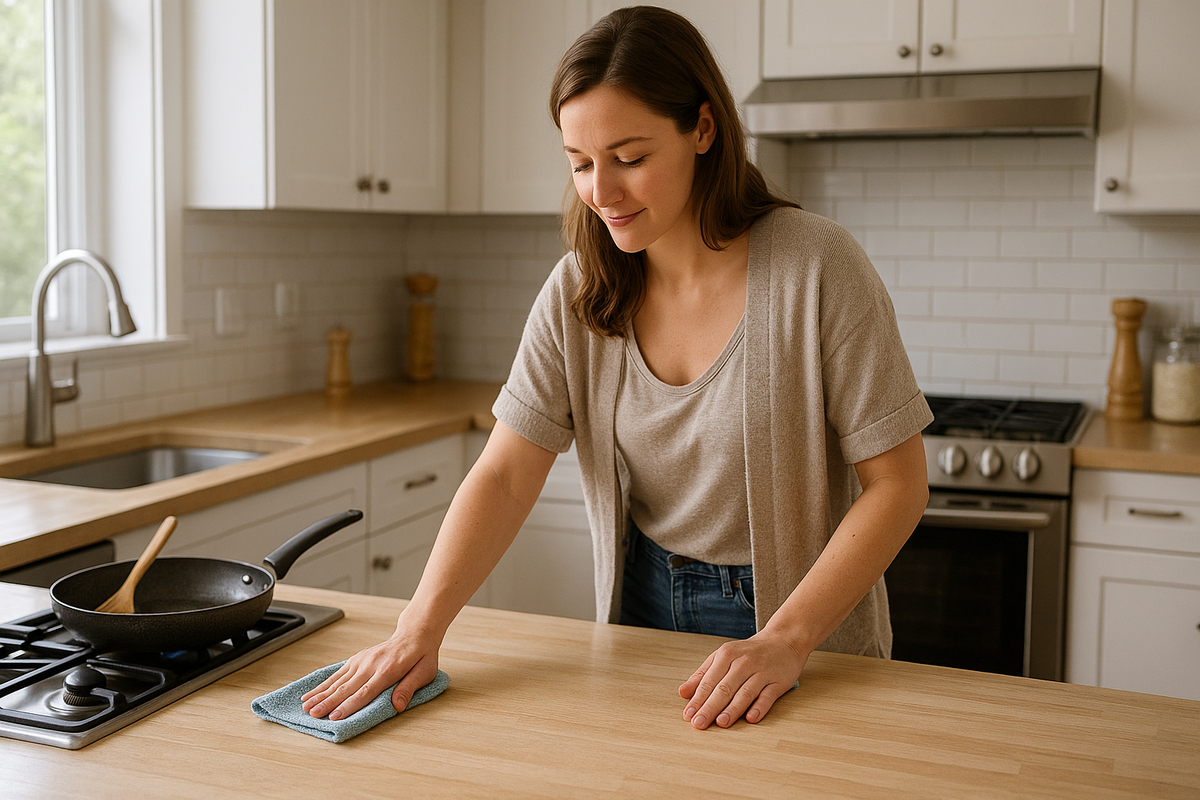Порядок на кухне во время готовки