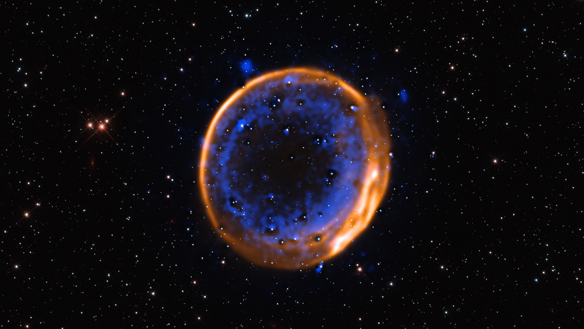   ESO/P. Das et al. Background stars (Hubble): K. Noll et al.