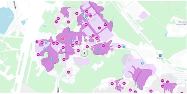 Карта ПВЗ Wildberries Челябинской области, Челябинск