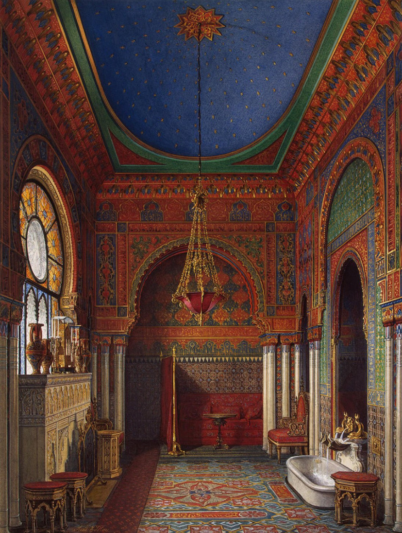 Воссозданная царская баня XVII  века, находилась она во дворце Алексея Михайловича в Коломенском