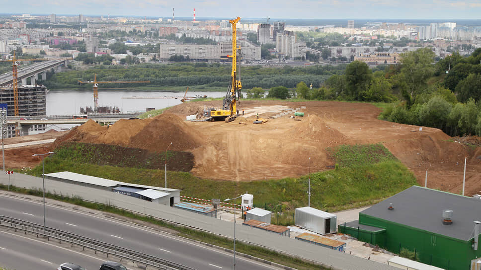 Стройплощадка главного корпуса ИТ-кампуса «Неймарк».📷Фото: Роман Яровицын / Коммерсантъ