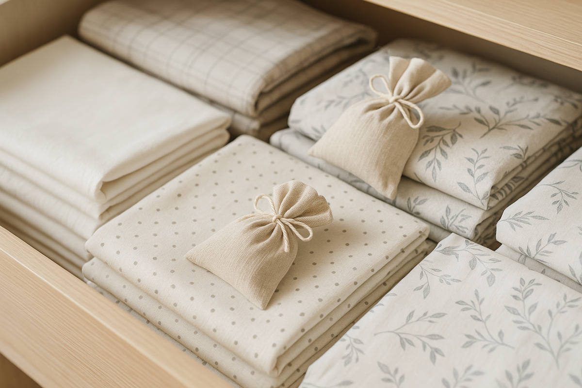 Бельё всегда пахнет свежо, как будто только что из стирки.