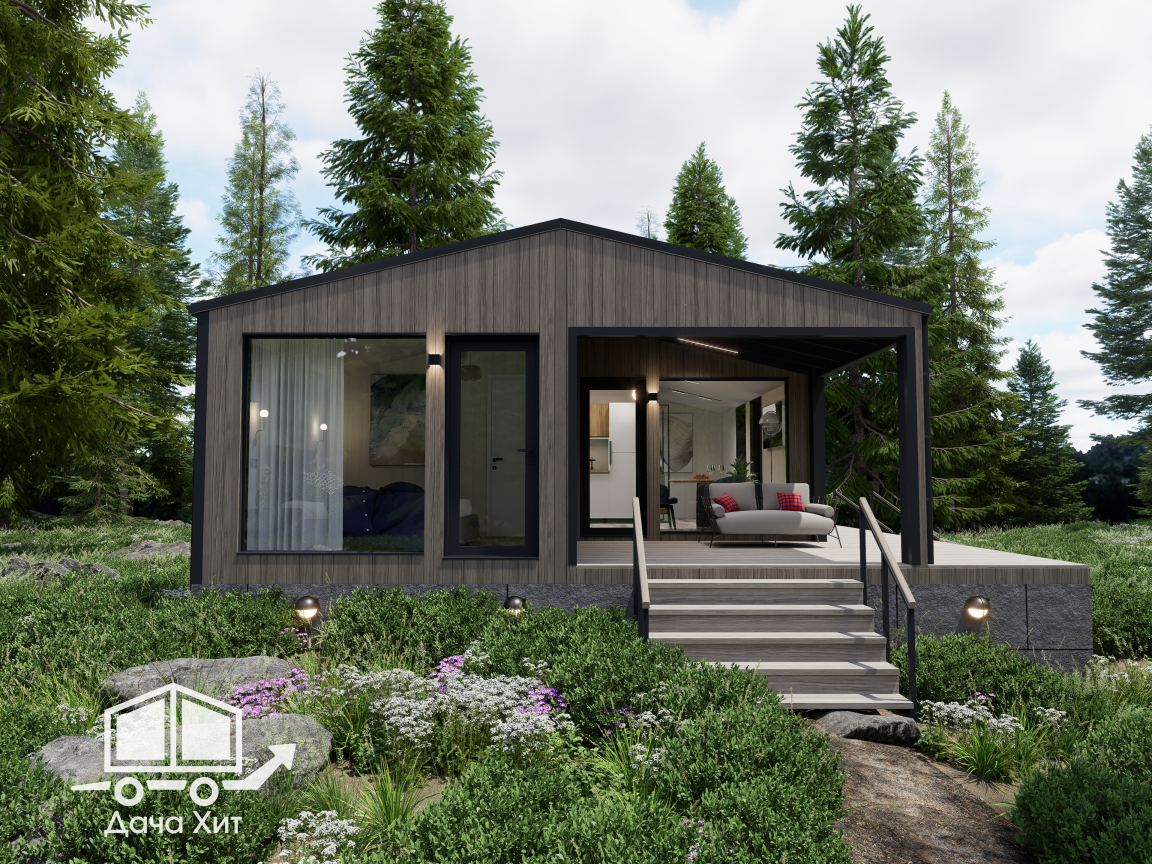 Модульный дом от Дача Хит Москва и МО Васаби 73