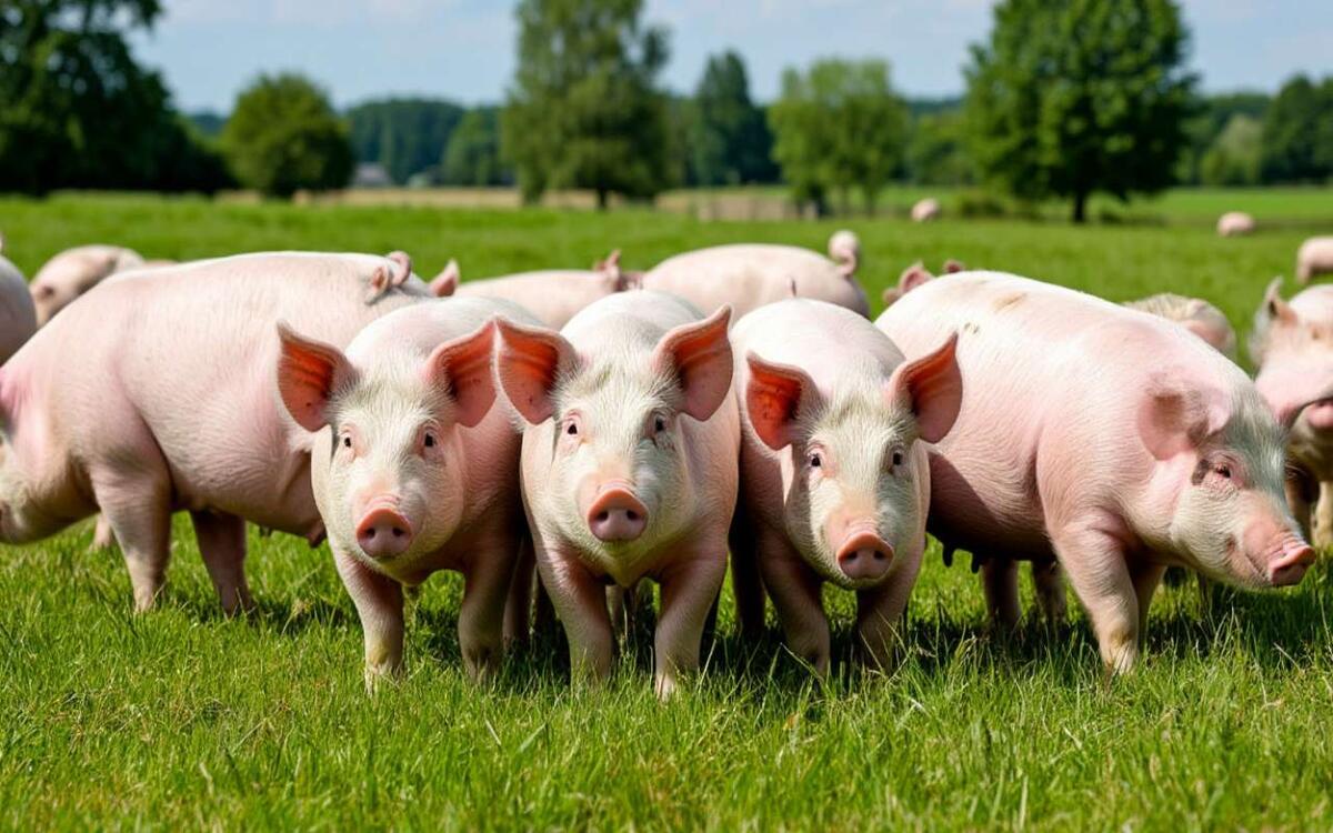    Белгородская «Мясофорния» вложит 23 млрд рублей в свиноводческий кластер Ленобласти Иллюстрация: нейросеть «Шедеврум»
