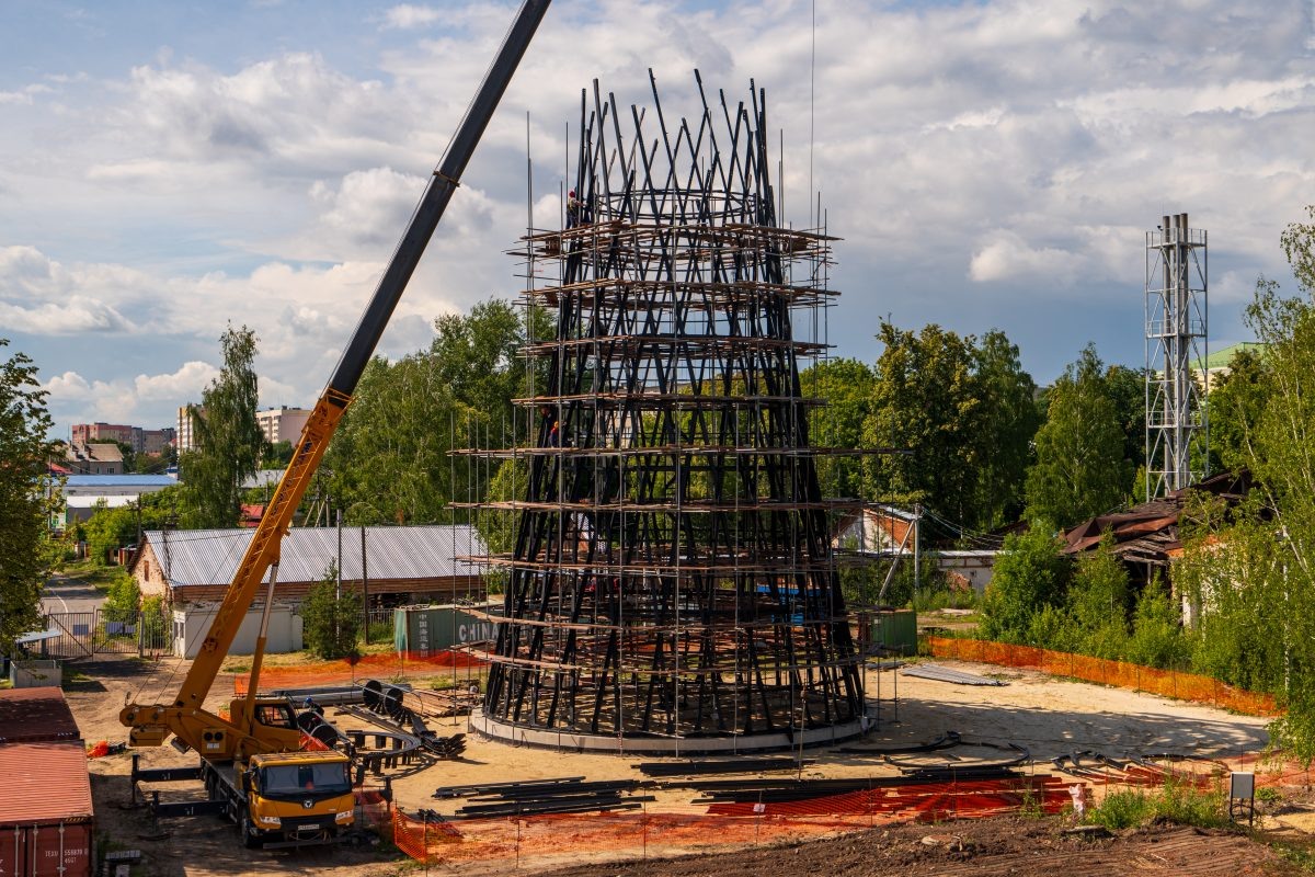   Перемещенная башня будет на 95% состоять из оригинального металла