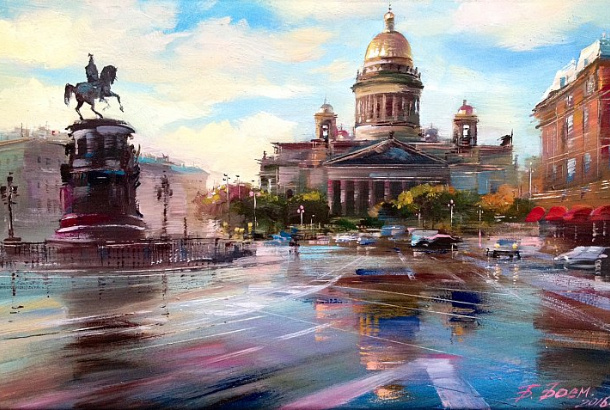 Исаакиевская площадь. Источник изображения : beggiboem.in.gallerix.ru