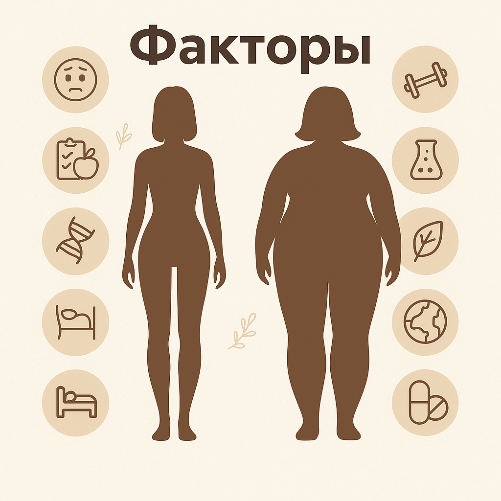 Факторы, влияющие на появление лишнего веса