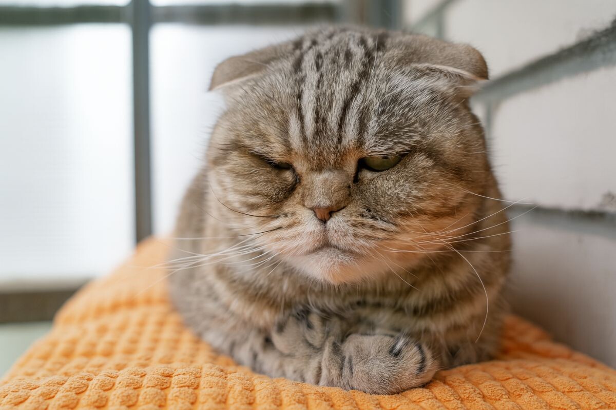 Обидчивый котик 