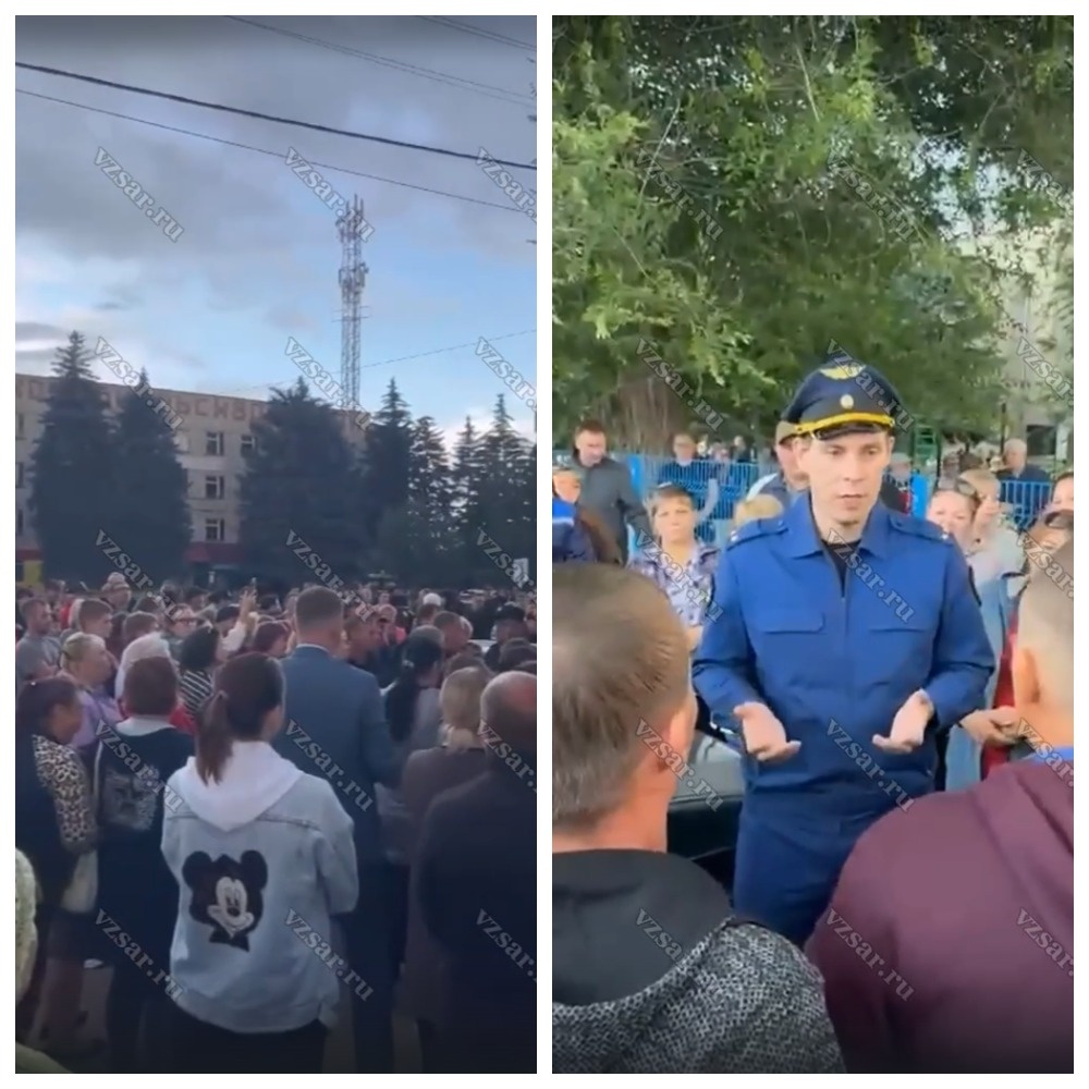 Скриншот видео издания "Взгляд-Инфо" / www.vzsar.ru/news/2025/07/02/posle-gibeli-podrostka-sotni-saratovcev-vyshli-na-shod-protiv-tabora.html