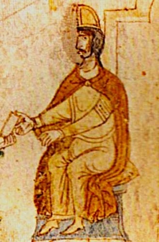 Единственное средневековое и, возможно, прижизненное изображение сицилийского короля Танкреда. К сожалению, прорисовка правой половины лица безнадёжно утрачена. Источник: https://ru.wikipedia.org/wiki/Файл:Tancred_von_Lecce.jpg