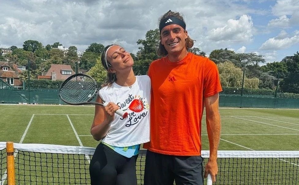    Паула Бадоса и Стефанос Циципас. соцсети