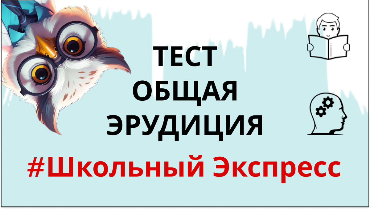 Тест Общая эрудиция #ШкольныйЭкспресс
