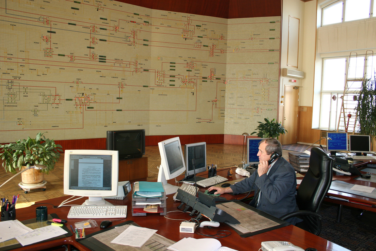 Диспетчерский зал ОДУ Центра, 2005 год