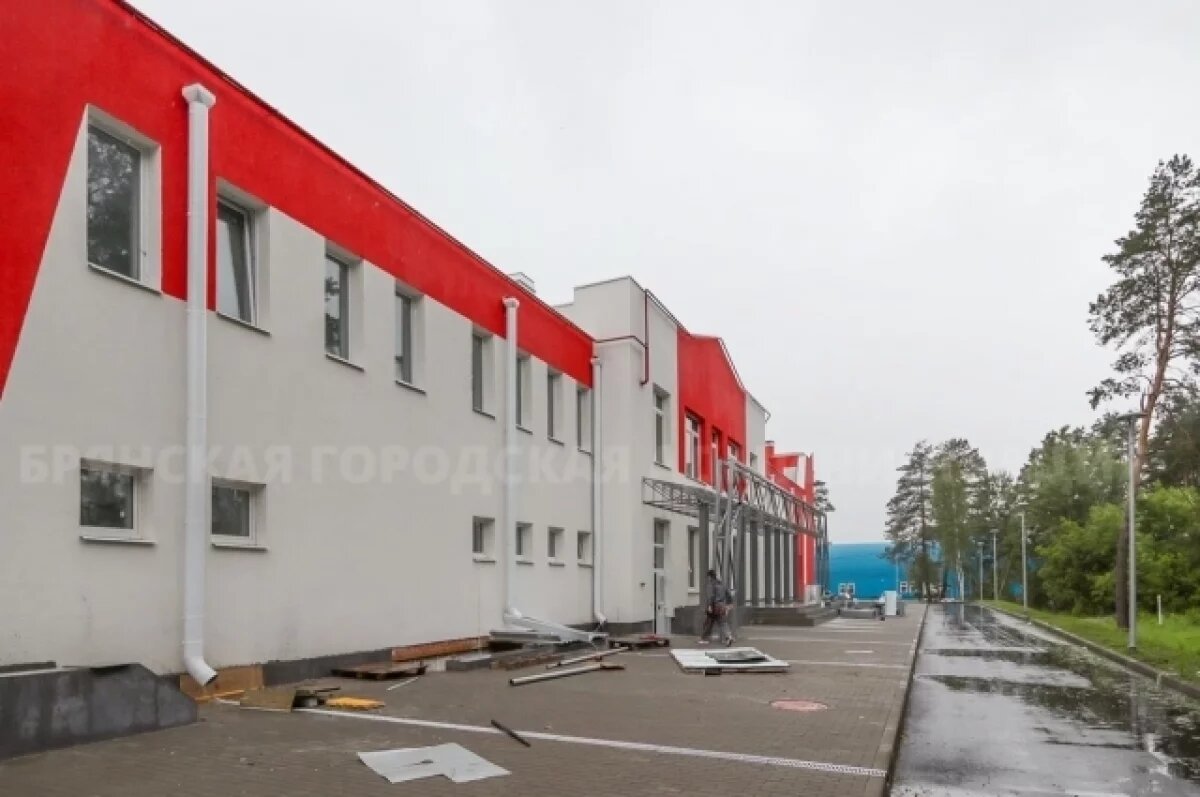    В Брянске завершается строительство Дворца зимних видов спорта