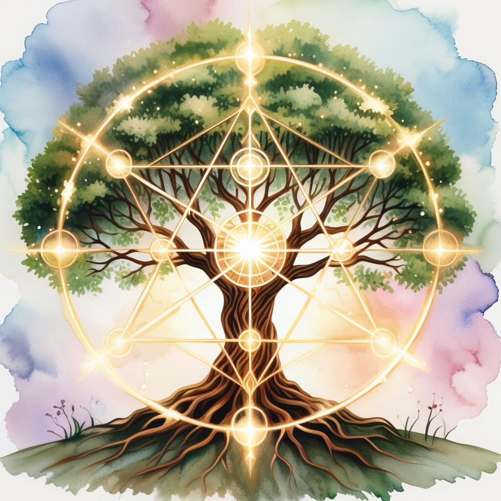 Древо. Иллюстрация сгенерирована нейросетью