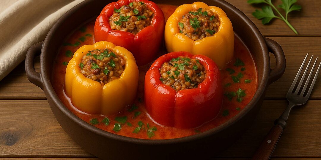 Тот самый вкус детства: фаршированные перцы в духовке, как у мамы