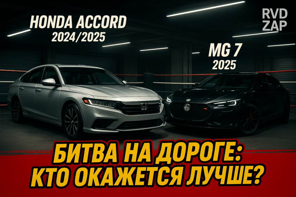    Сравнительный анализ Honda Accord и MG 7 admin