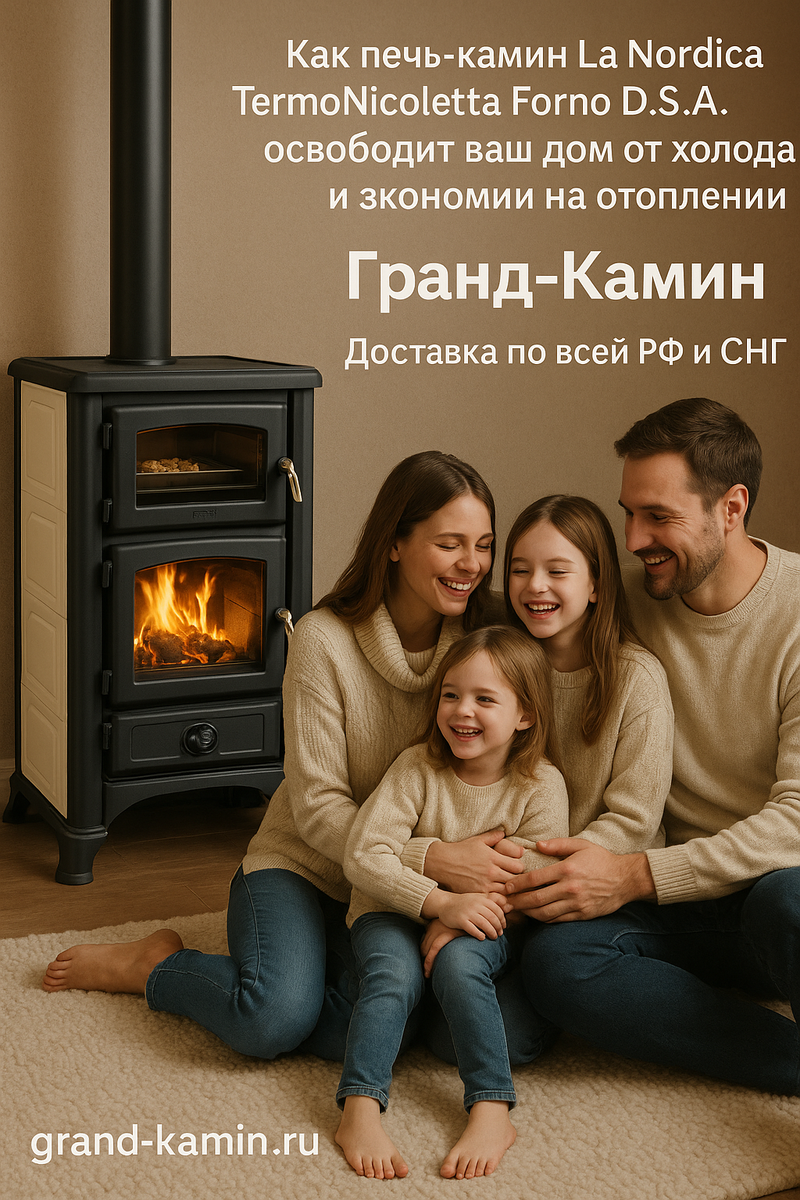    Как печь-камин La Nordica TermoNicoletta Forno D.S.A освободит ваш дом от холода и экономии на отоплении Kamin