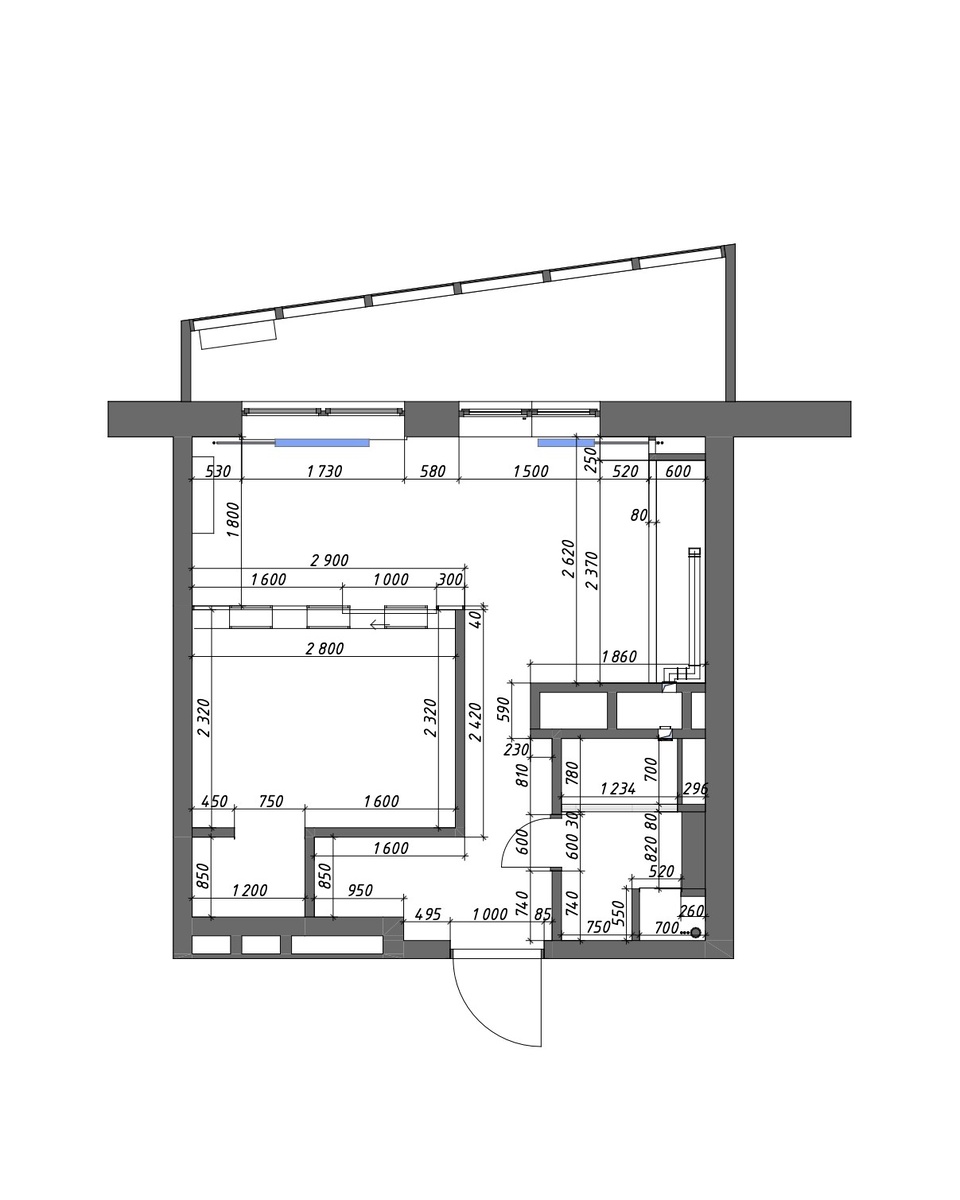 План квартиры после перепланировки