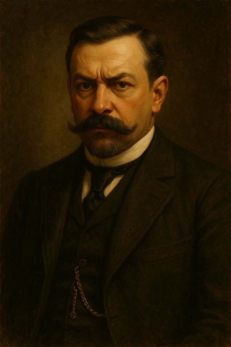 Савва Тимофеевич Морозов. Портрет начала XX века. Реконструкция.