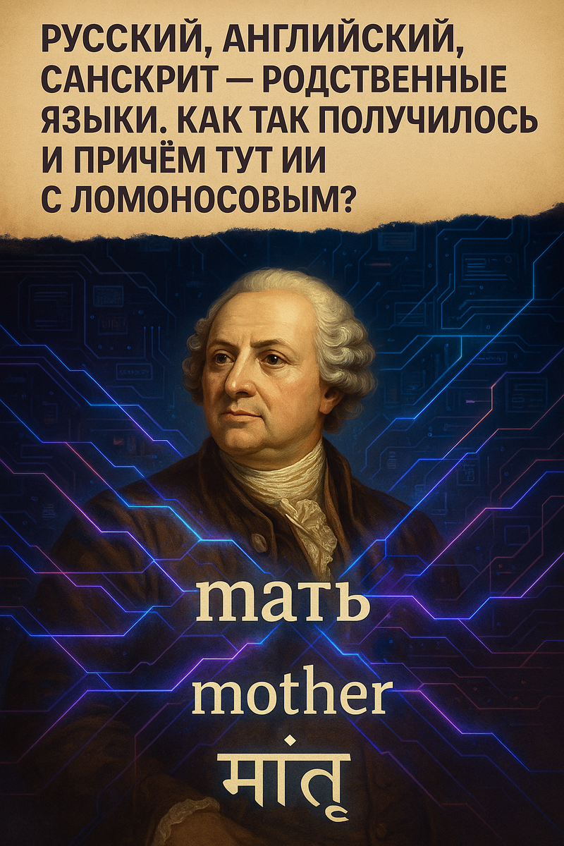 Многие европейские языки были одним языком - это начал замечать еще Ломоносов