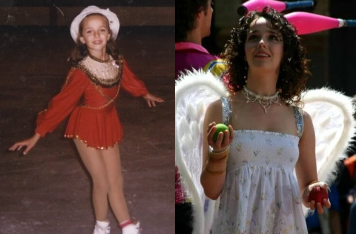 Валерия в детстве и в фильме «Принцесса цирка»