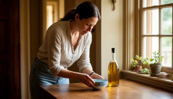 Запах уксуса исчезнет через несколько минут после проветривания, но он-то и заберёт всю вонь. Фото © «Шедеврум»