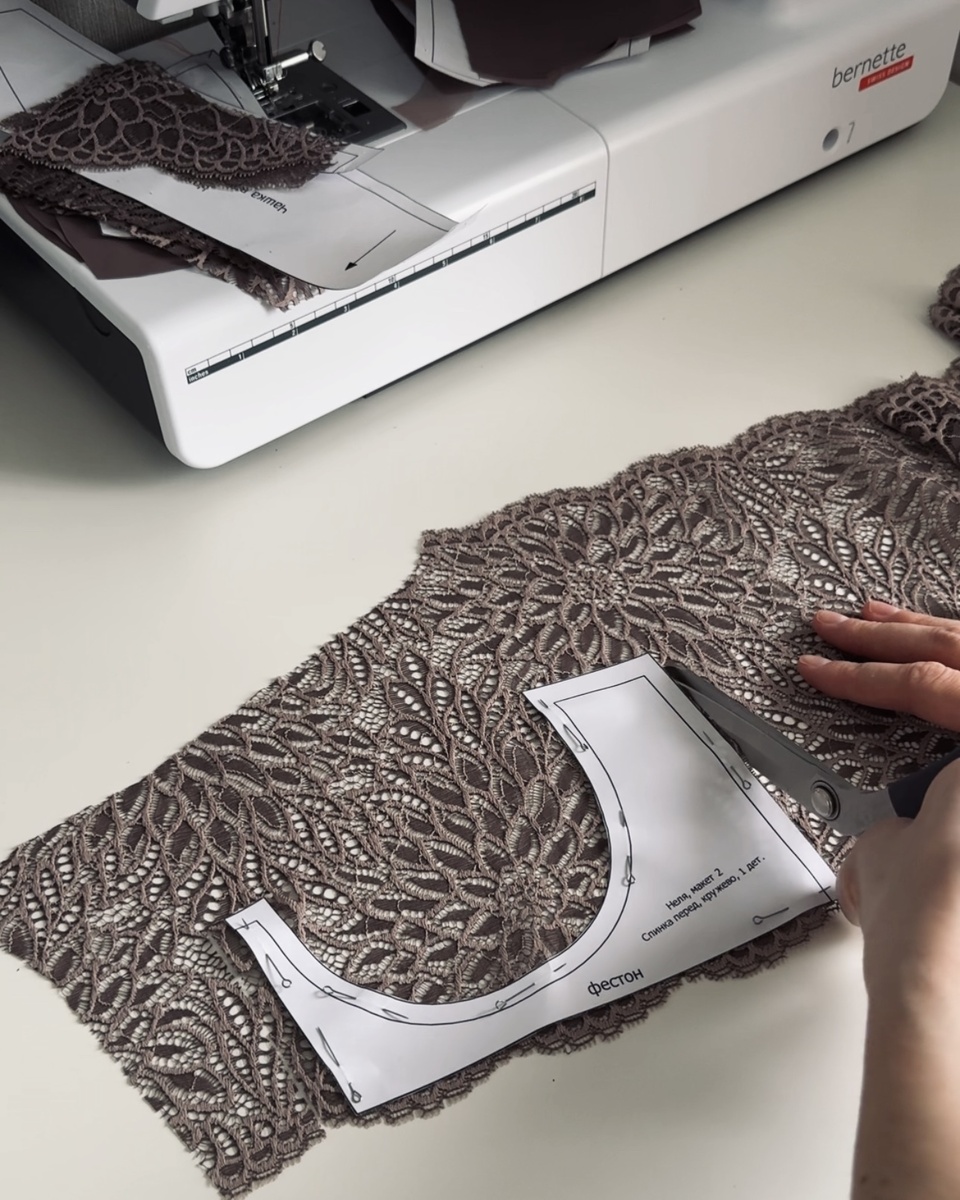 Раскрой бюстгальтера